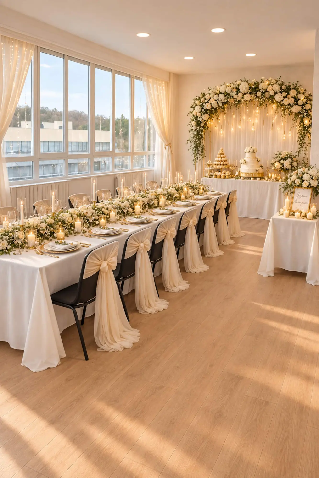 Le Loft, salle lumineuse dressée